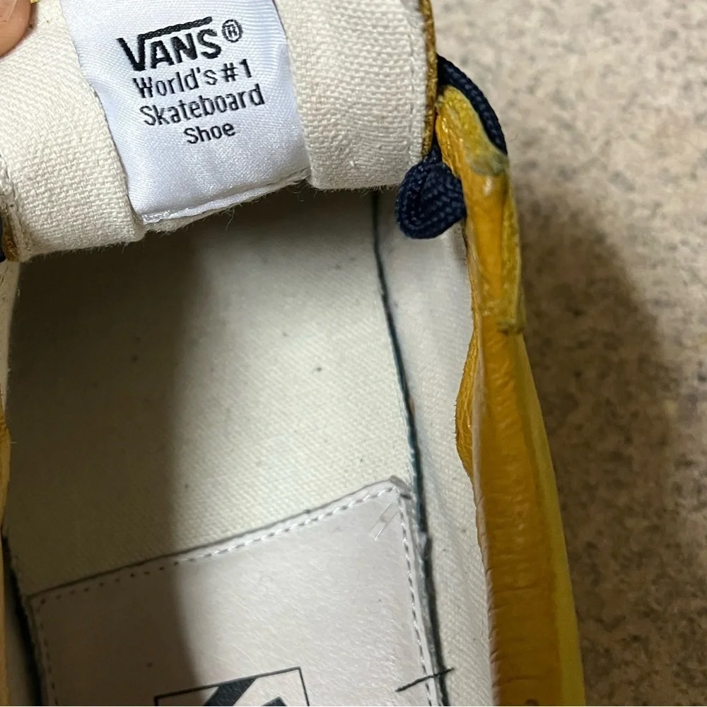 Vans Yellow Sneakers with Black Accents